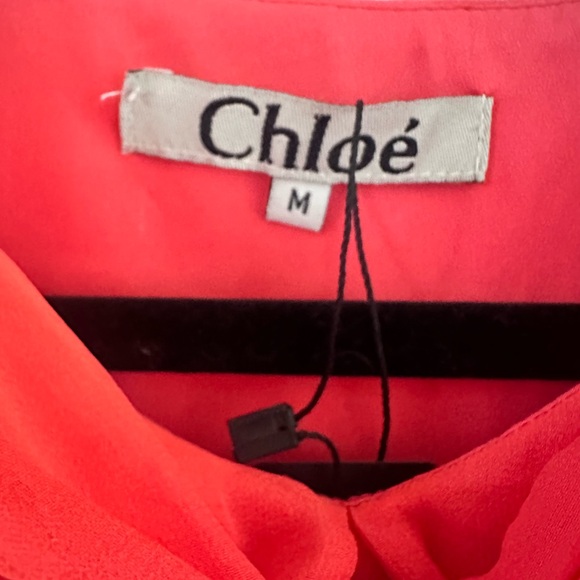 Chloé 100% Silk Tiered Dress M - Picture 3 of 4